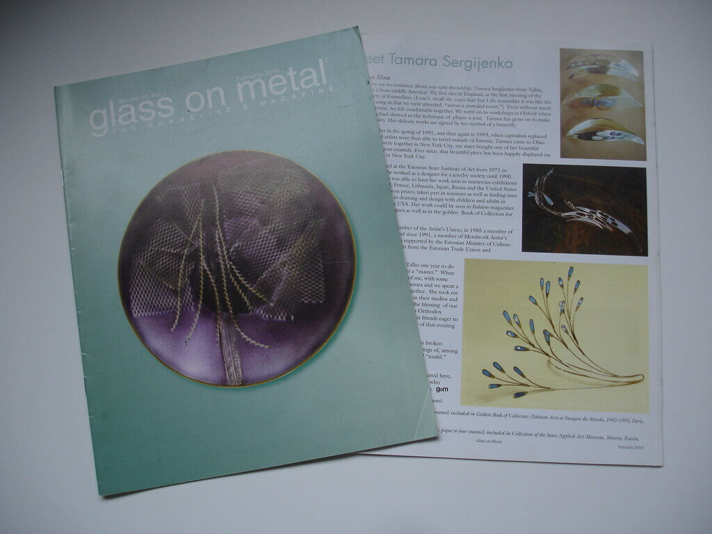 GLASS ON METAL (USA)              The Enamelist´s magazine, February 2010